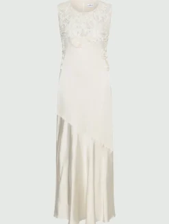 Abito con ricamo Cornely - BIANCO LANA