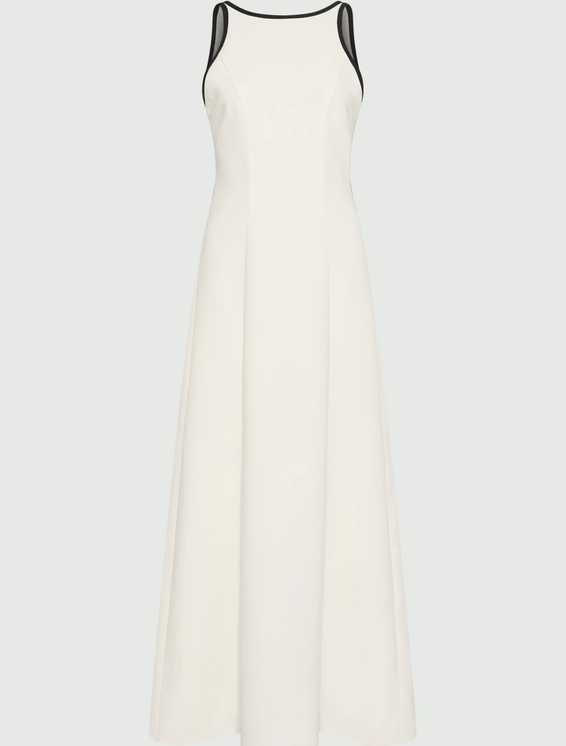 Abito in envers satin con schiena scoperta - BIANCO LANA