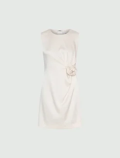 Abito smanicato in satin - CIPRIA