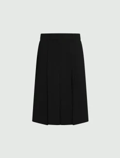 Bermuda in envers satin - NERO