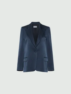 Blazer monopetto in satin - AVIAZIONE