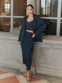 Blazer monopetto in satin - AVIAZIONE