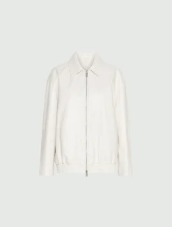 Blouson in nappa - BIANCO LANA