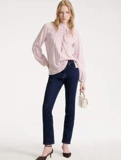 Blusa in twill - ROSSO