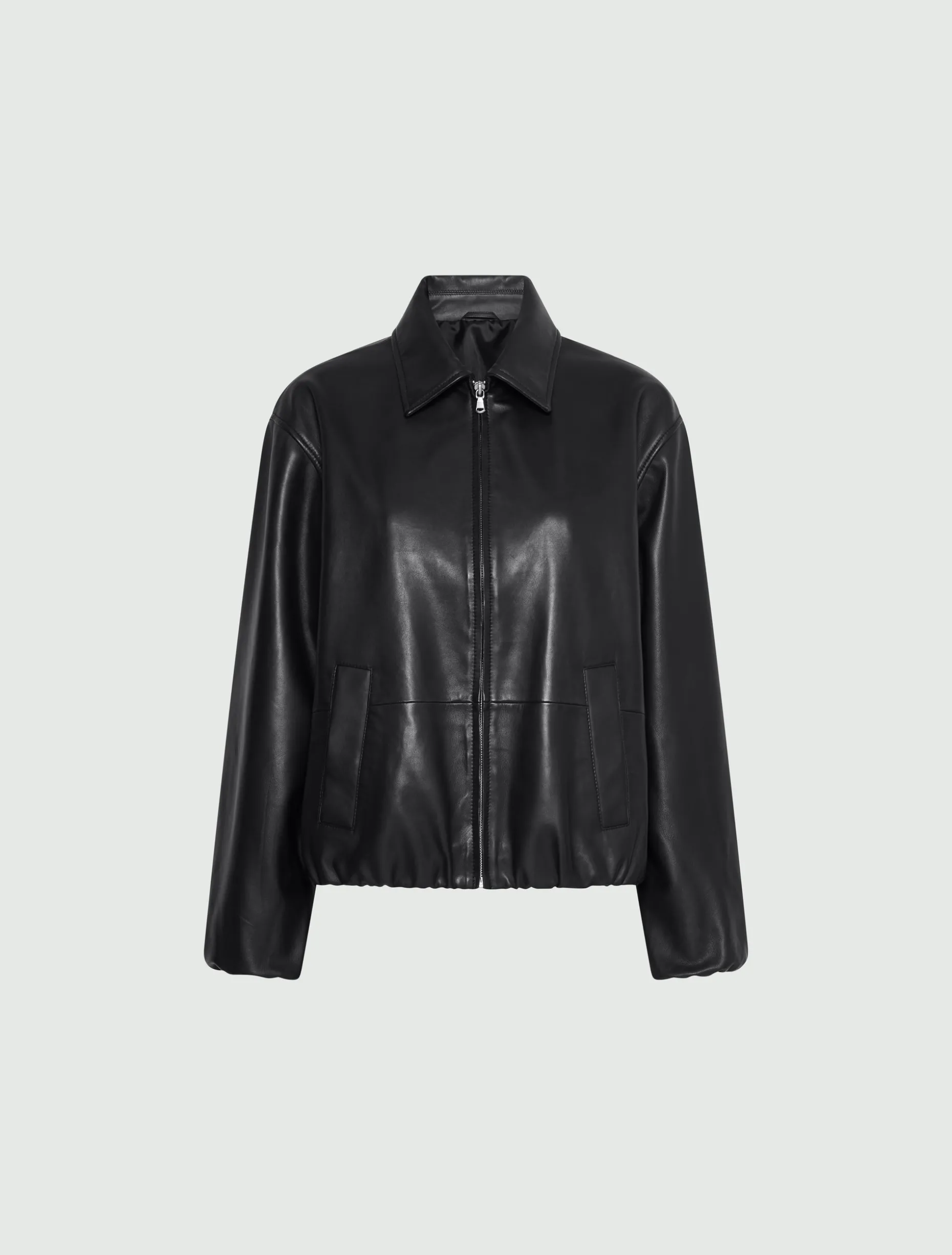 Bomber in nappa - NERO