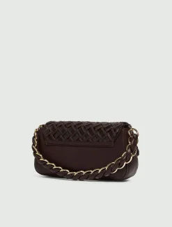 Borsa Le Muse medium con intreccio - TESTA DI MORO