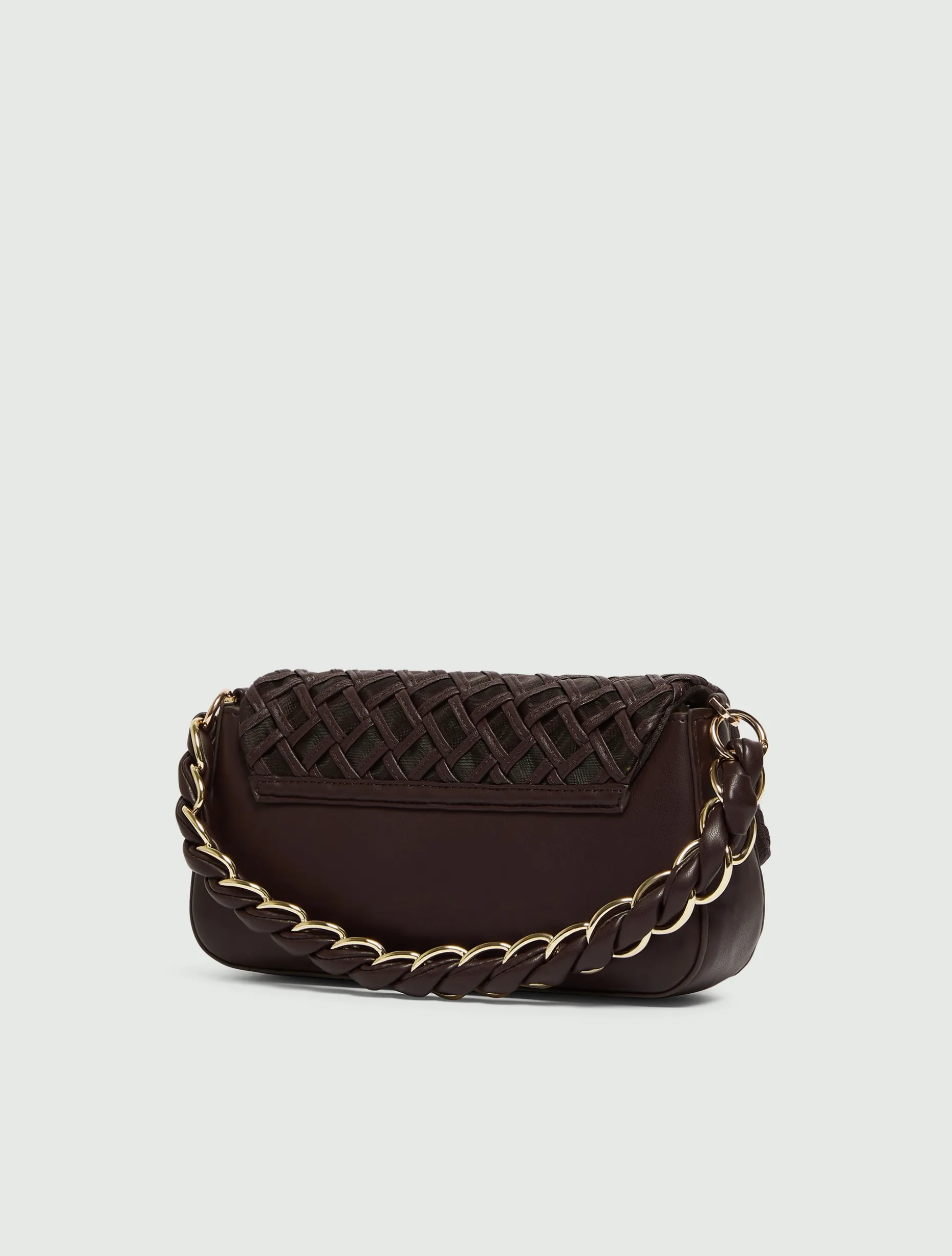 Borsa Le Muse medium con intreccio - TESTA DI MORO