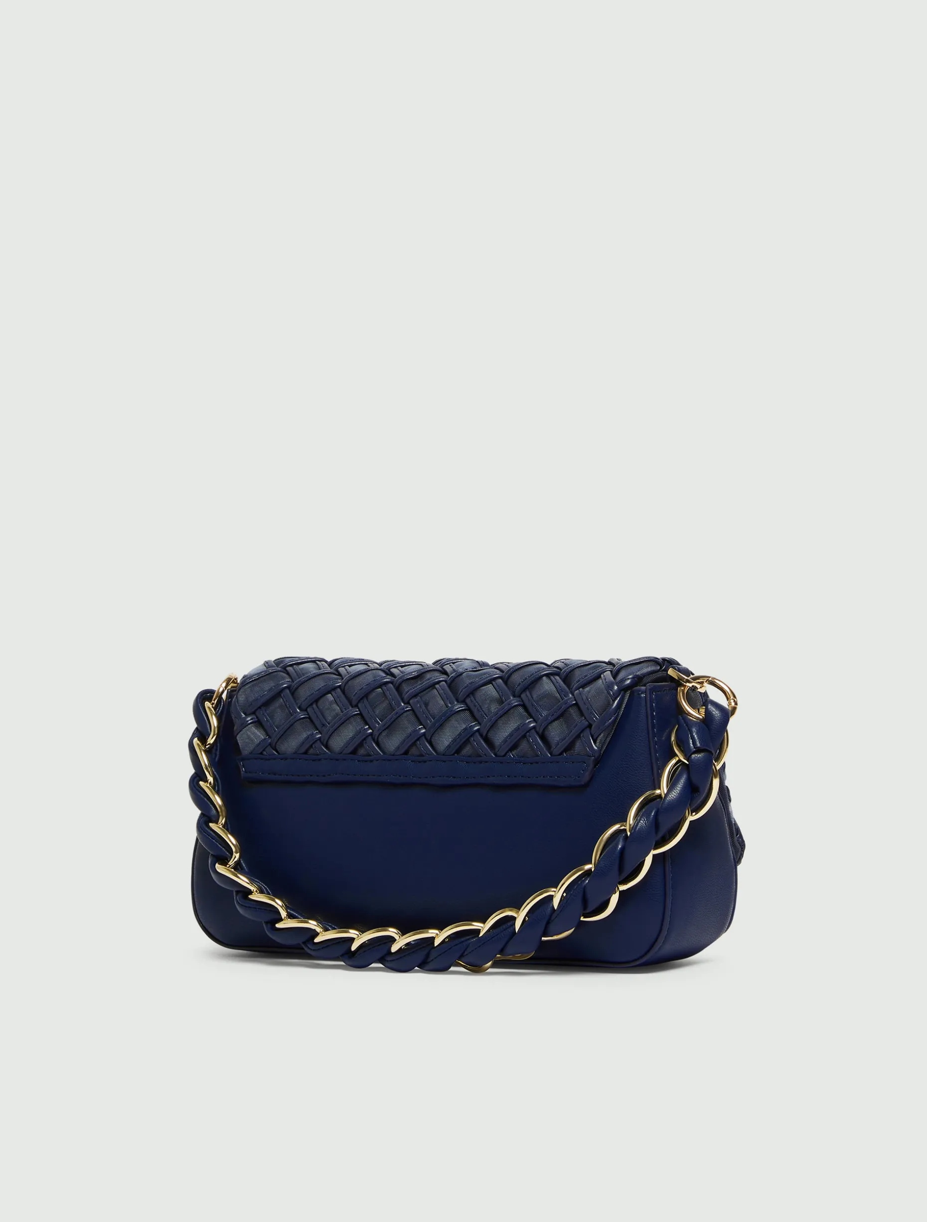 Borsa Le Muse medium con intreccio - BLU