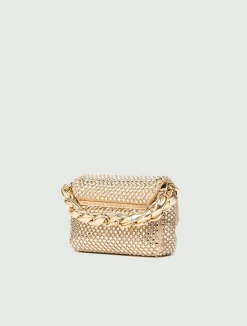 Borsa Le Muse small con strass - CAMMELLO