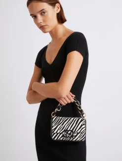 Borsa Le Muse small stampa animalier - BIANCO