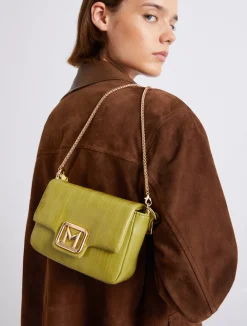 Borsa Le Muse small stampa rettile - PISTACCHIO