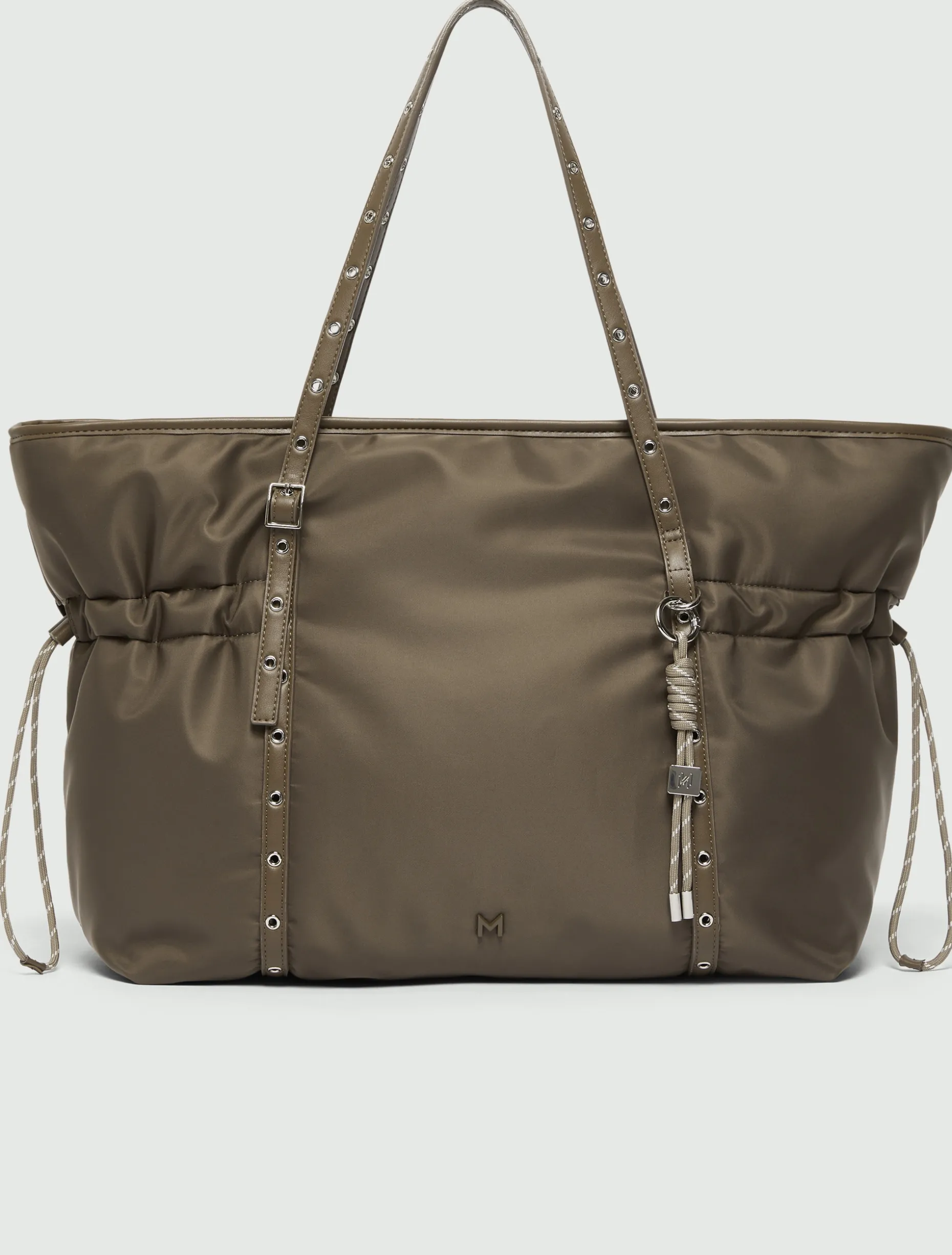 Borsa weekender con doppi manici - MARRONE