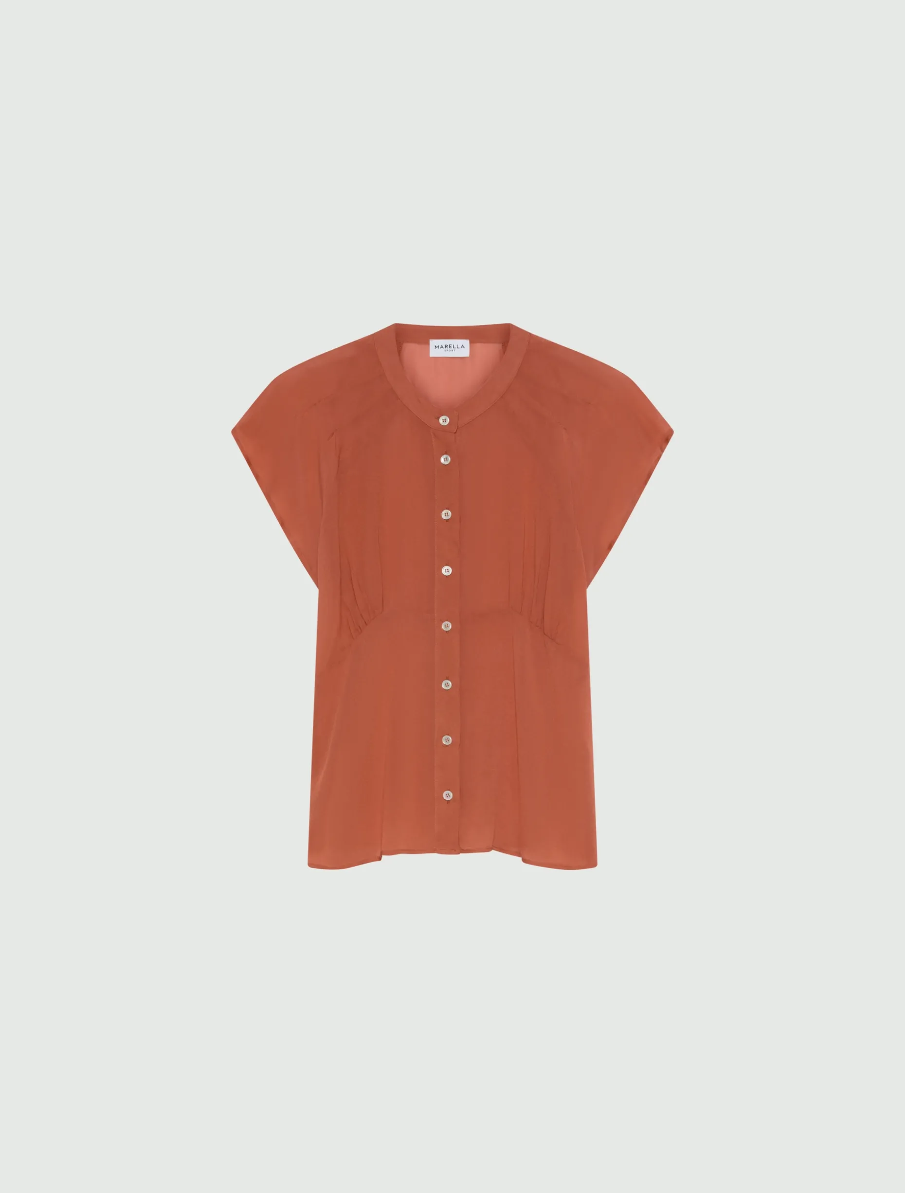 Camicia in georgette - TERRACOTTA