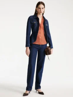 Camicia in georgette - TERRACOTTA
