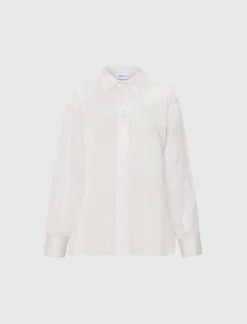 Camicia in misto seta - BIANCO