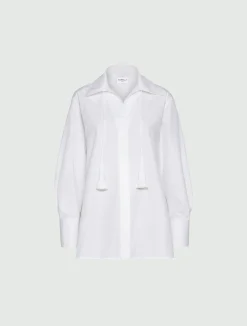 Camicia in popeline di cotone - BIANCO OTTICO