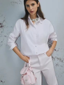 Camicia in popeline leggero - ROSA