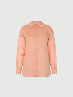 Camicia in ramié - ROSA ANTICO