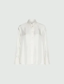 Camicia in seta - BIANCO LANA
