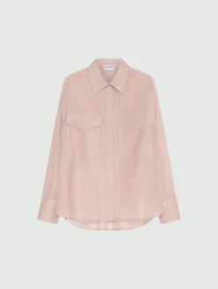 Camicia in voile di cotone e seta - CIPRIA