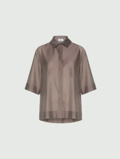Camicia svasata in organza - STONE