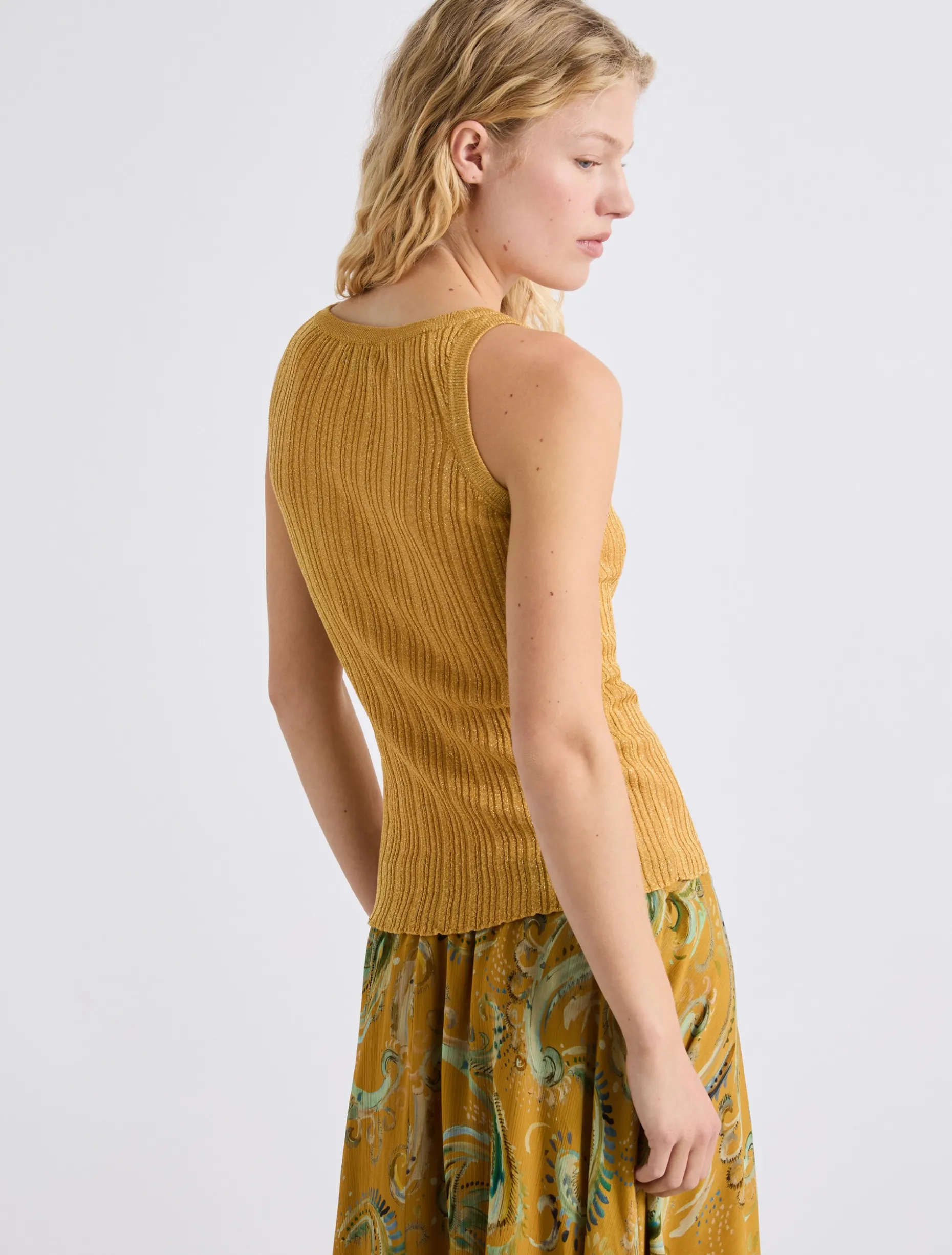 Canotta con lurex - ZAFFERANO