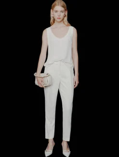 Canotta in satin light - BIANCO LANA