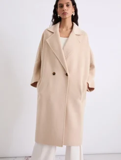 Cappotto oversize in double - NATURALE