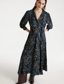 Chemisier con nastri - NAVY