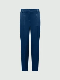 Chino in envers satin - BLU