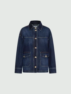 Giacca camicia in denim - BLU