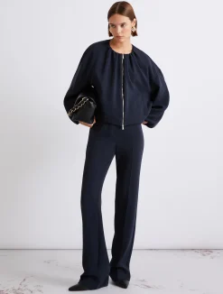 Giacca morbida in cady - BLU