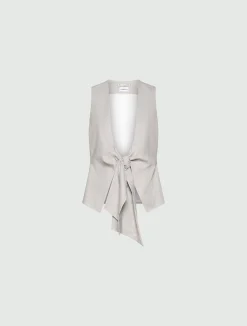 Gilet con nodo - GRIGIO CHIARO