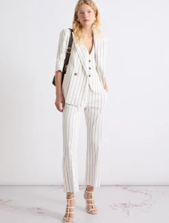 Gilet in lino e cotone - BIANCO