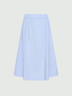 Gonna in popeline - AZZURRO