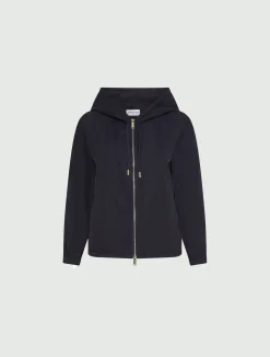 Impermeabile leggero antigoccia in twill - BLU
