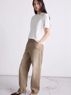 Jeans barrel loose fit - BEIGE