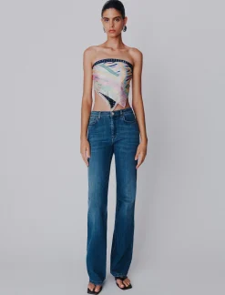 Jeans bootcut in denim soft - BLUE JEANS