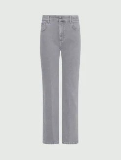 Jeans new flare in denim stretch - GRIGIO MEDIO