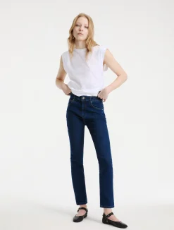 Jeans slim fit in denim stretch - NAVY