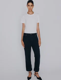 Jeans tomboy in denim - NERO