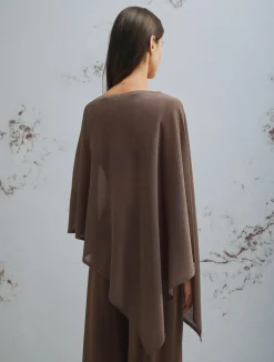 Maglia a mantella - MARRONE
