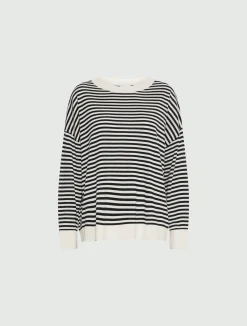 Maglia girocollo over - PANNA