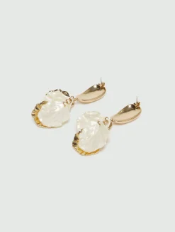 Orecchini pendenti con conchiglie metalliche - MADREPERLA