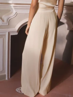 Pantalone ampio in enver satin - CIPRIA
