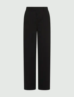 Pantalone dritto in jersey - NERO