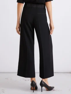 Pantalone in envers satin - NERO