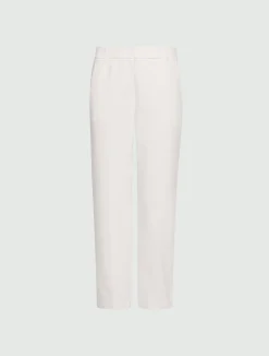 Pantalone in misto cotone stretch - BIANCO