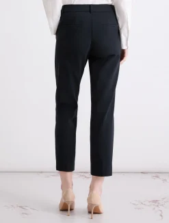 Pantalone in misto cotone stretch - BLU