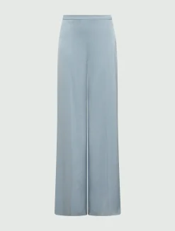 Pantalone in satin - AZZURRO POLVERE